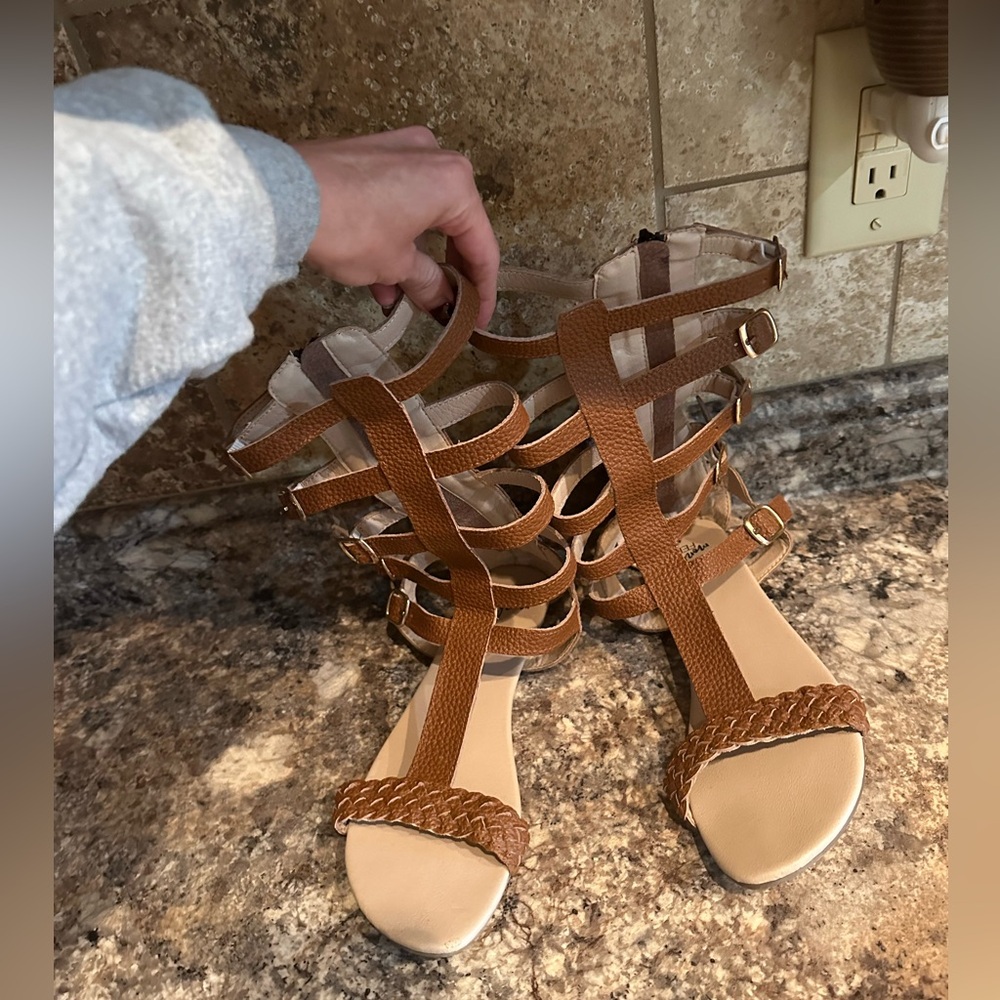 Monkey Feet gladiator sandals